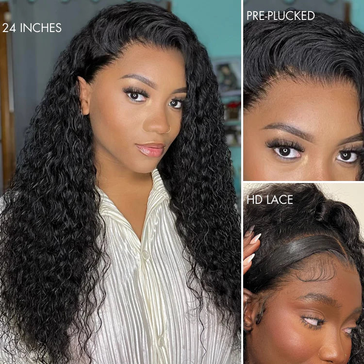 14” SDD Rose curly 100% Human Hair Natural Black