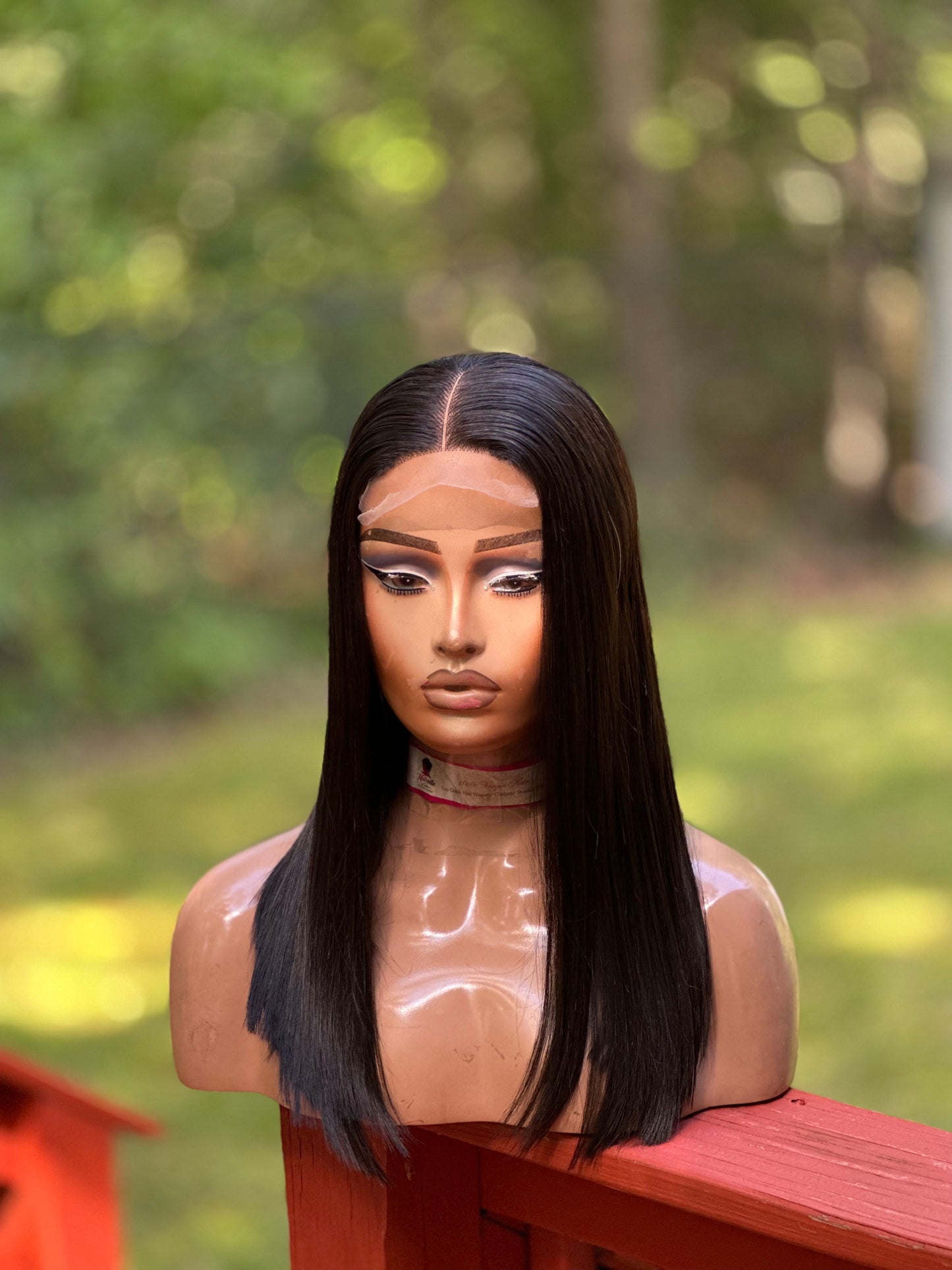16” LOB CLOSURE BONE STRAIGHT WIG