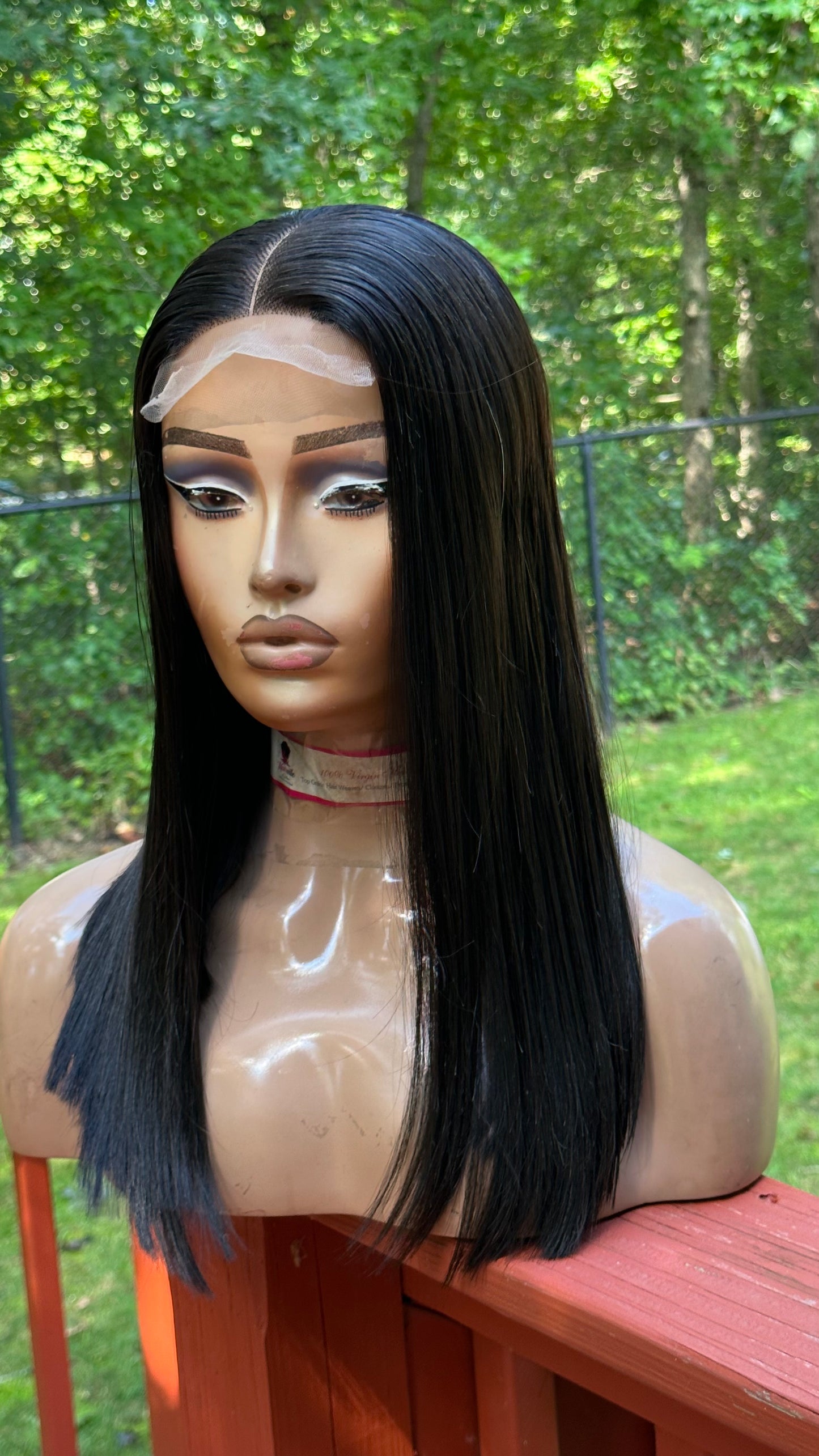 16” LOB CLOSURE BONE STRAIGHT WIG
