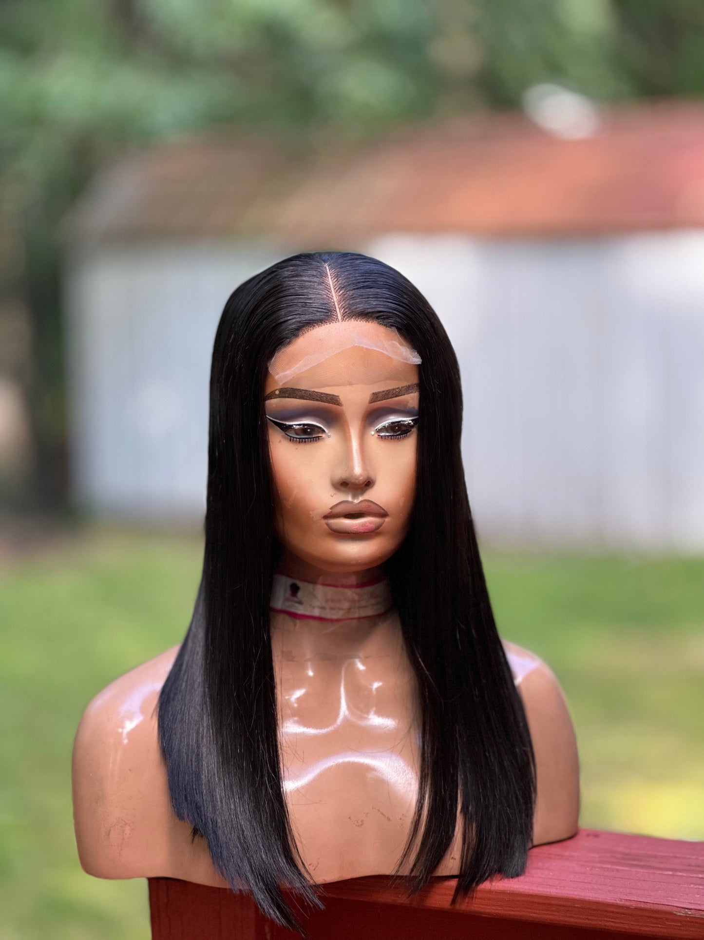 16” LOB CLOSURE BONE STRAIGHT WIG