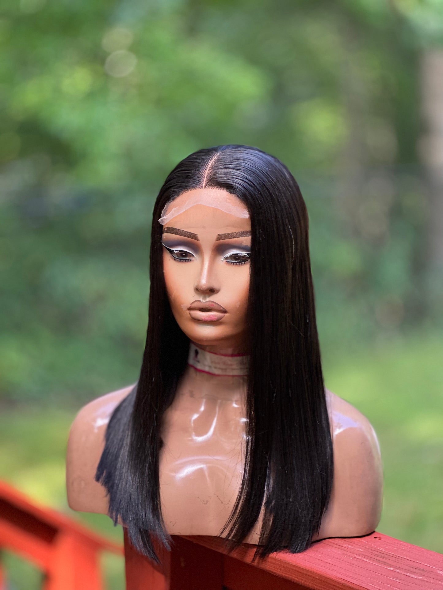 16” LOB CLOSURE BONE STRAIGHT WIG