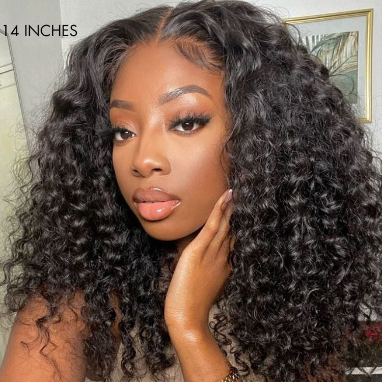 14” SDD Rose curly 100% Human Hair Natural Black