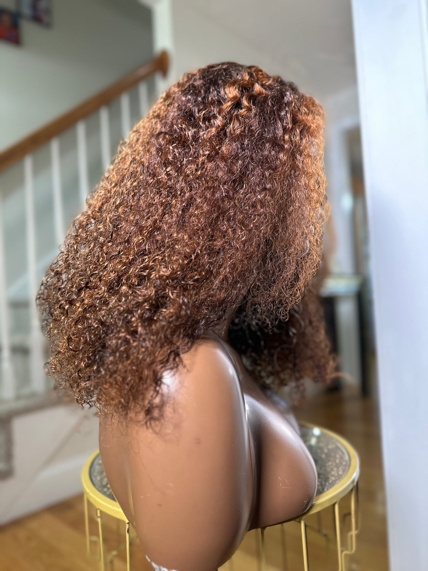 18” F4/30 Pixie curls closure wig 4c hair texture