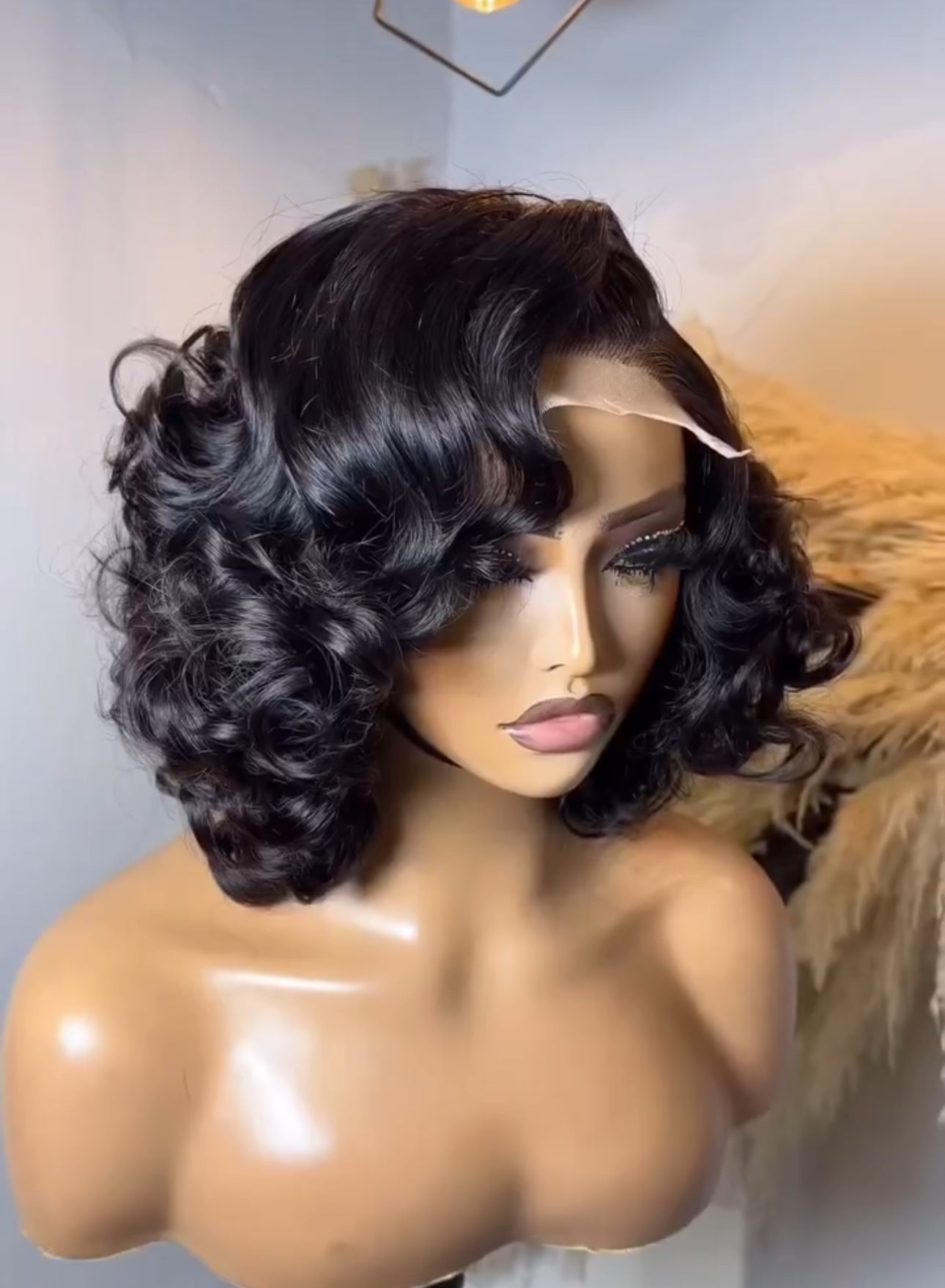 10” Eva short bouncy wig