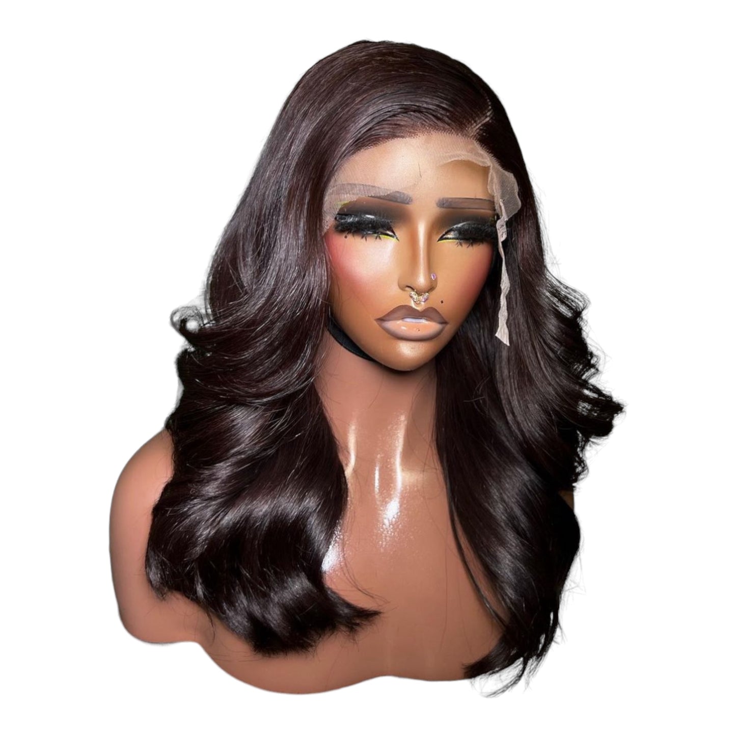 14” Super wavy frontal wig