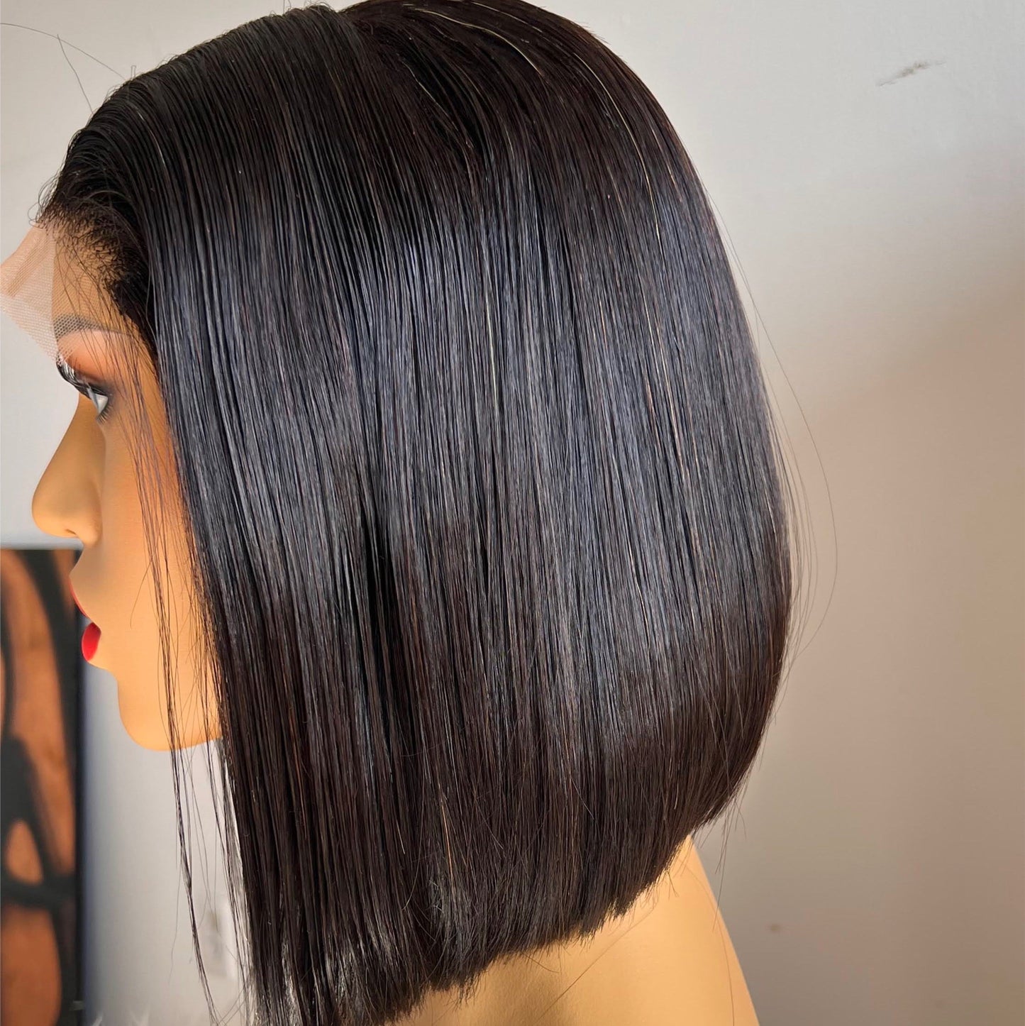 5x5 Realistic Closure Wig Super Bone Straight Raw Human Hair