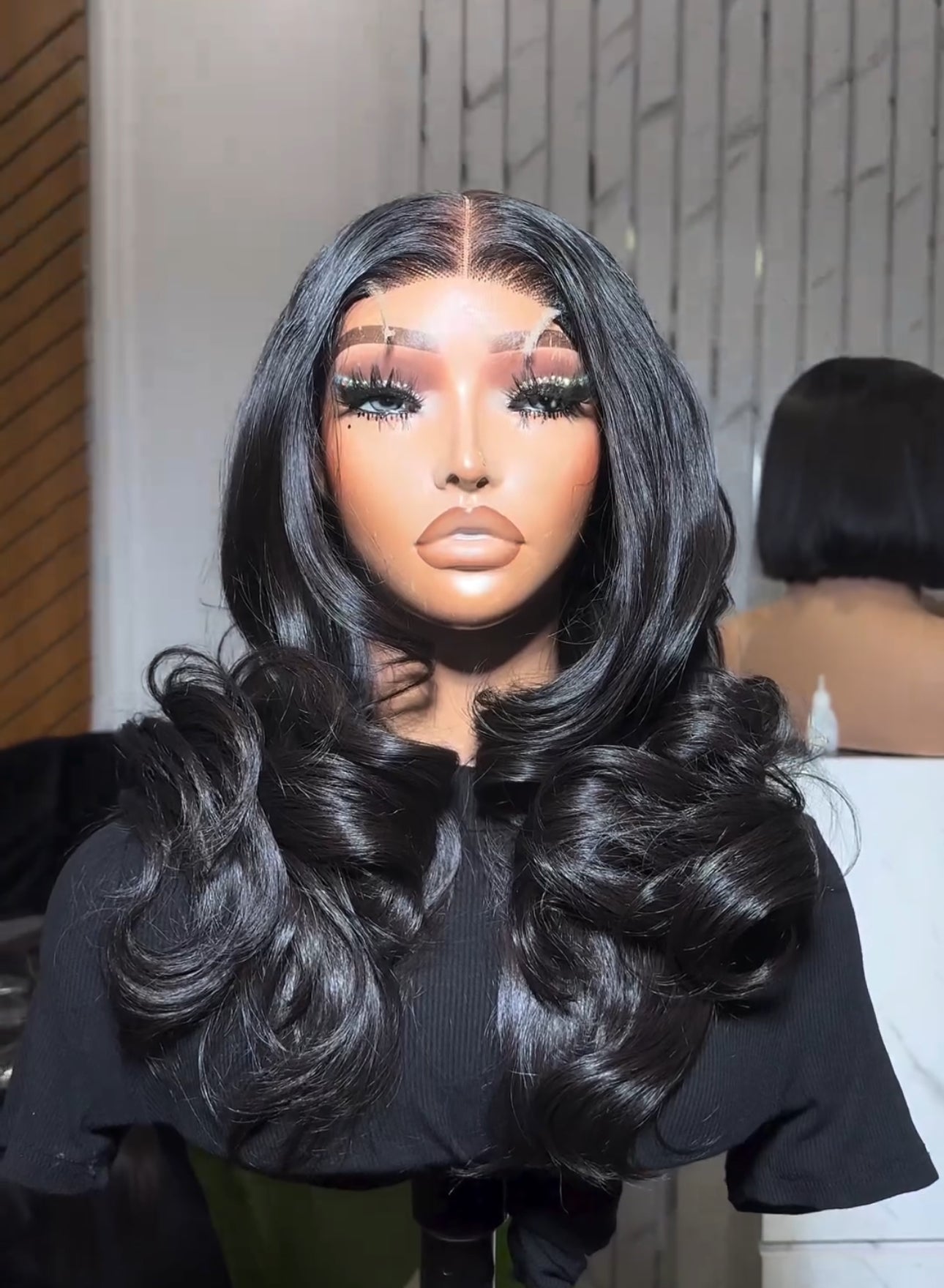 Exotic Layered 16” closure wig.