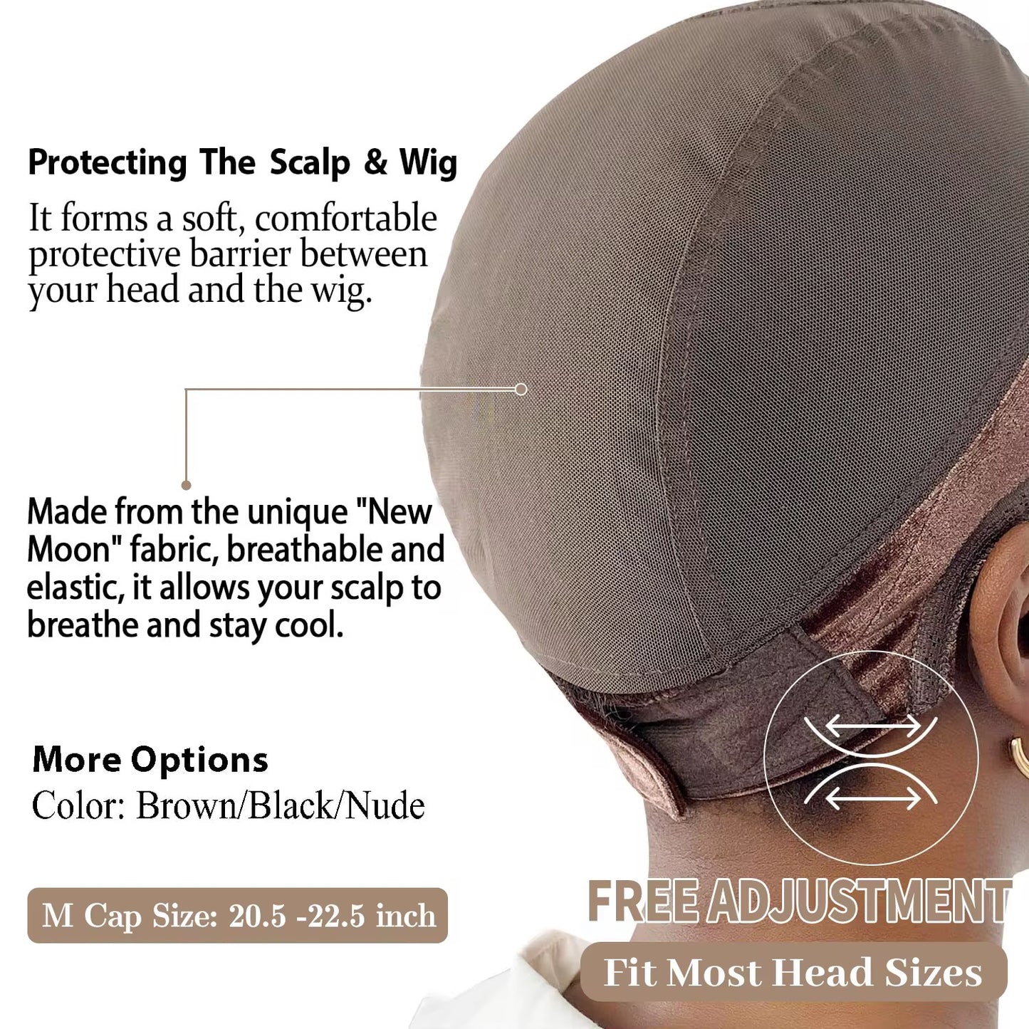 4x5 Lace Front Non-slip Wig Gripper Velcro Lace Wig Grip Cap