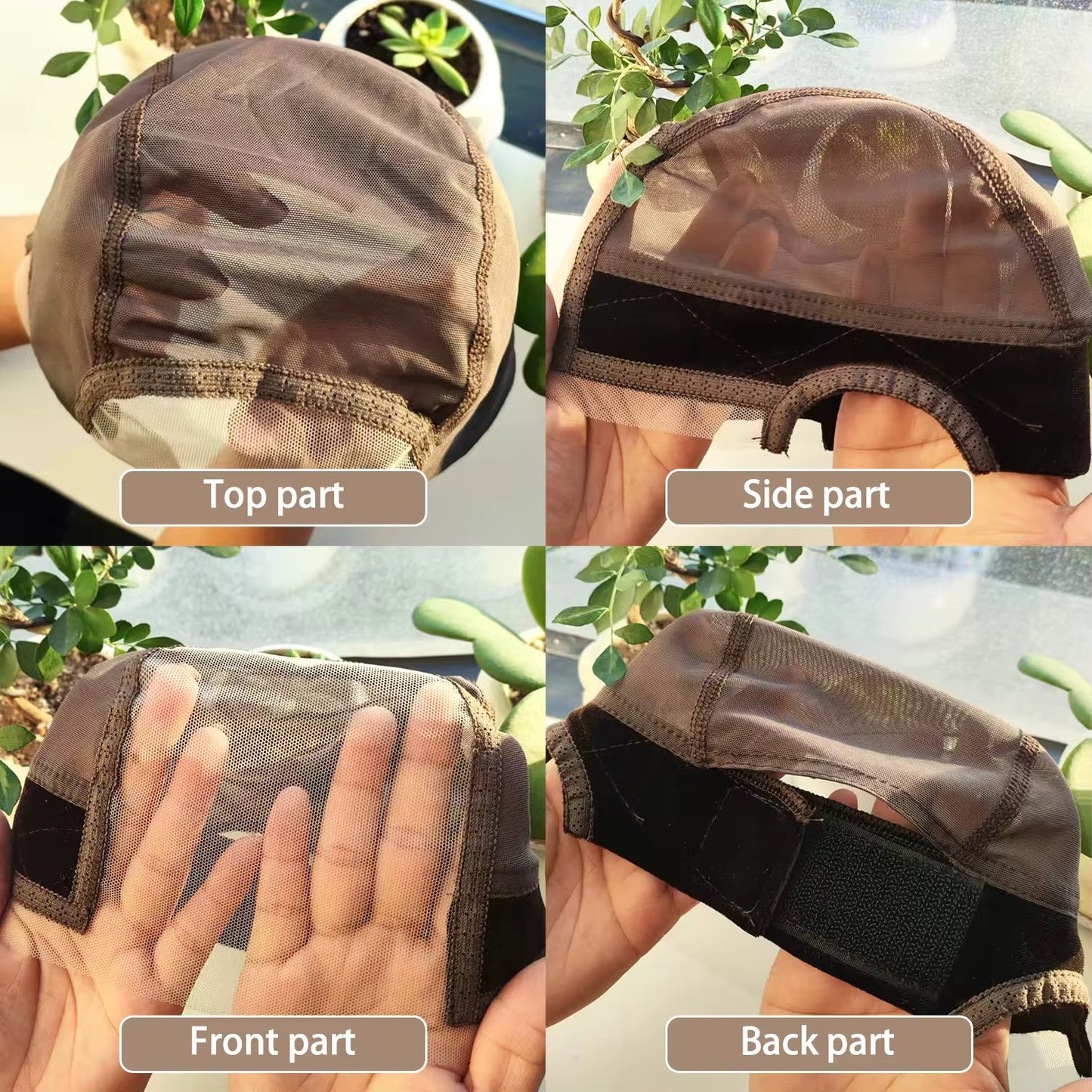 4x5 Lace Front Non-slip Wig Gripper Velcro Lace Wig Grip Cap