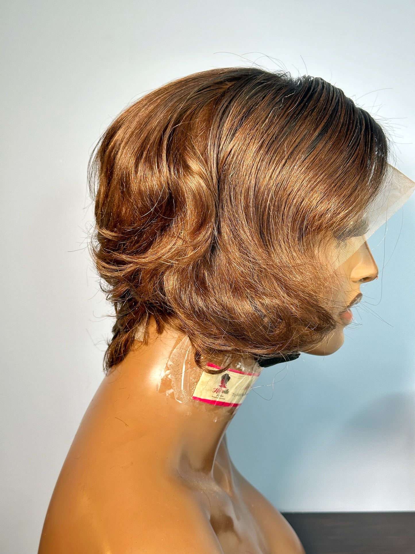 Boss Woman’s Ombre Short Frontal Pixie Wig