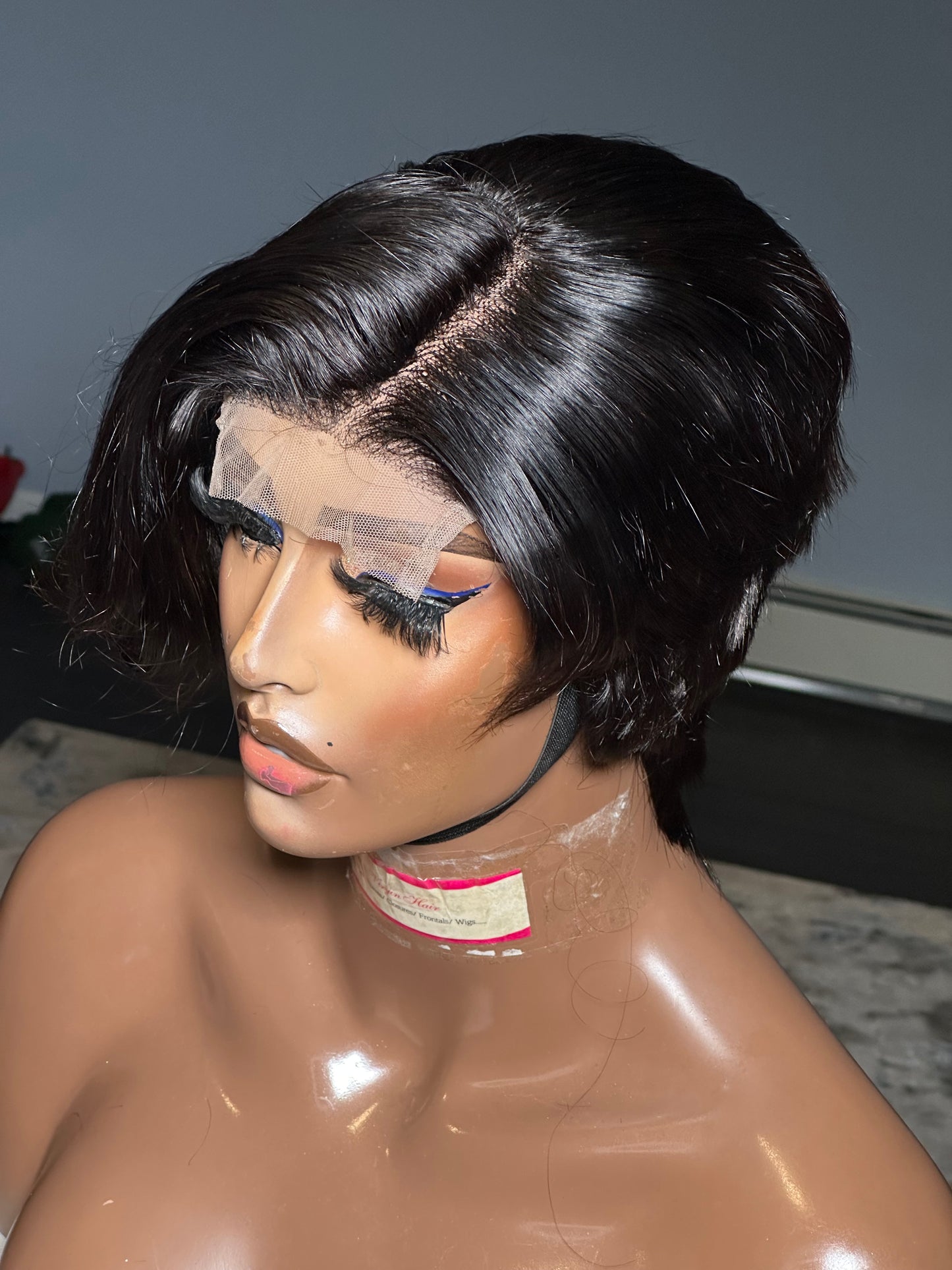 1 SEC INSTALL WIG | ELEGANT BOSS VIBE SHORT PIXIE CUT NATURAL BLACK GLUELESS MINIMALIST HD CLOSURE WIG READY TO GO