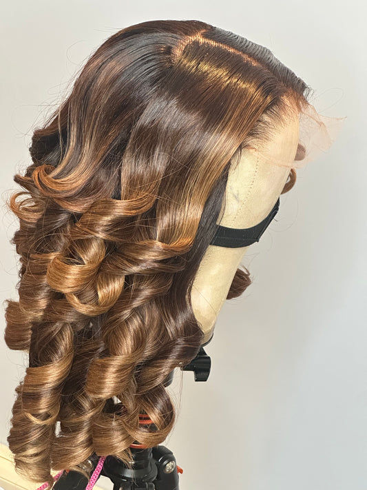 14” Caramel Luxe Barrel Wave Unit