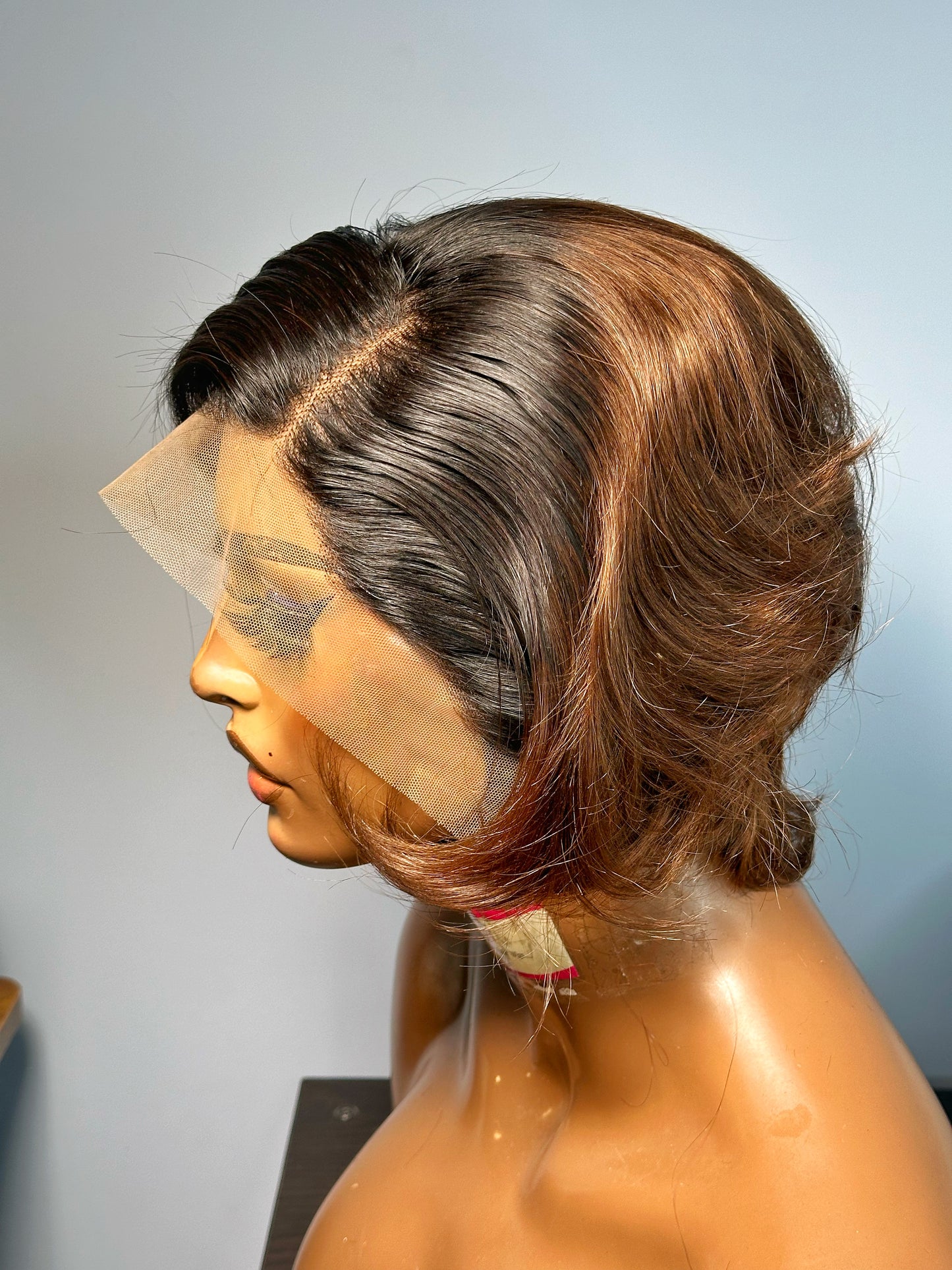 Boss Woman’s Ombre Short Frontal Pixie Wig