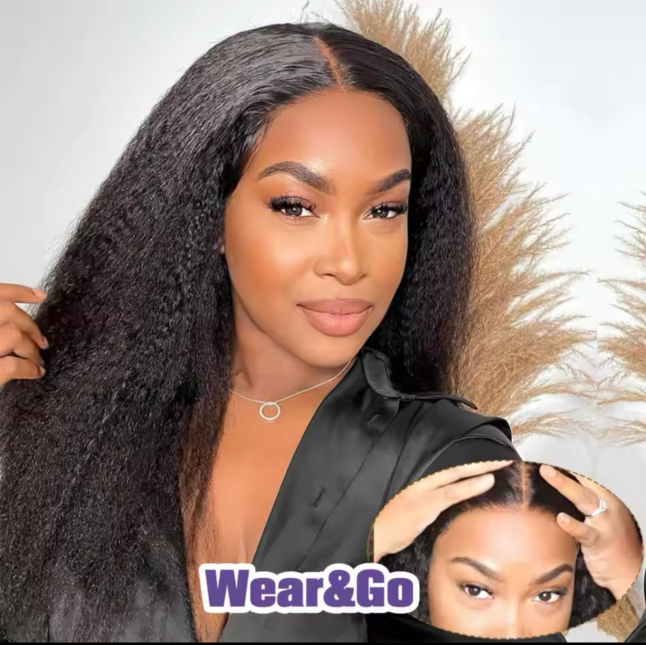 Bella Kinky 20” 5*5 closure 150% density