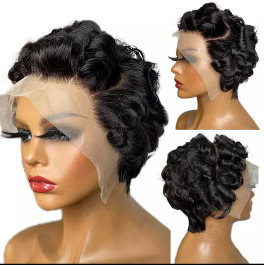 Mature Boss Lady Pixie Cut Luscious Waves