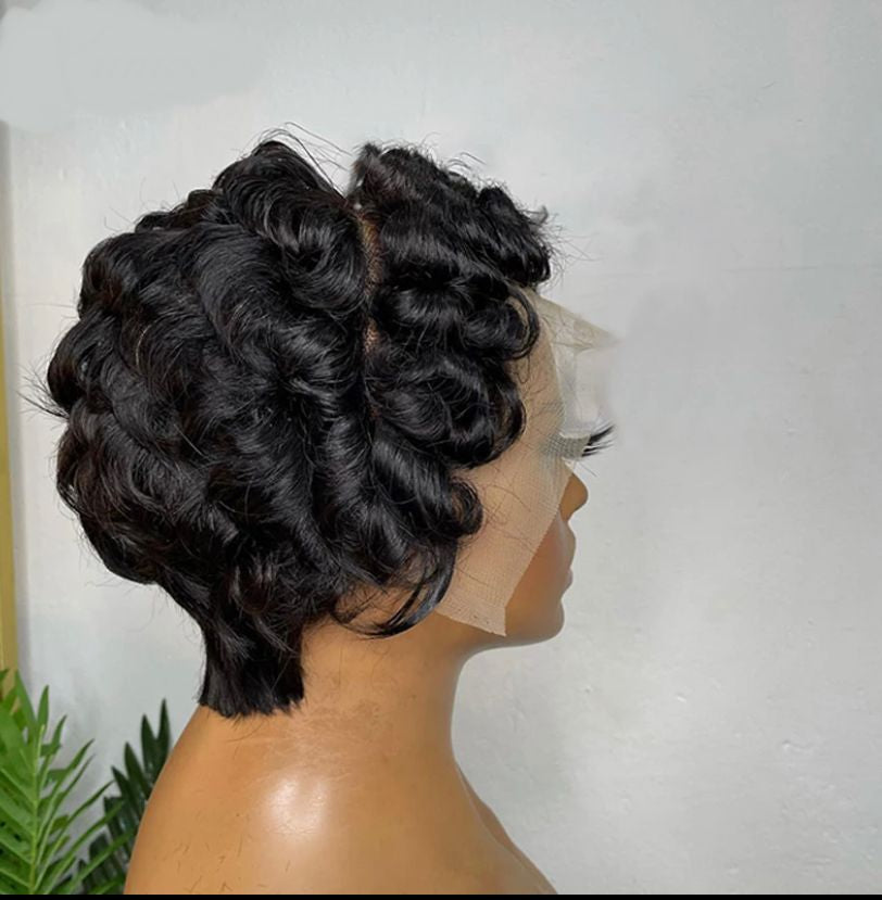 Mature Boss Lady Pixie Cut Luscious Waves