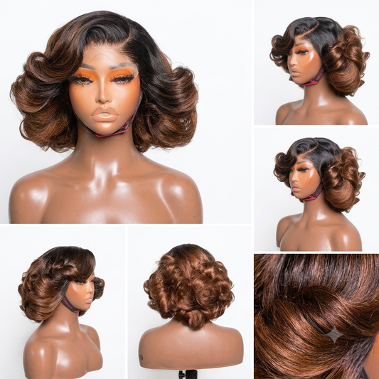 Flip Bounce 10-Inch 5x5 Closure Wig | 300% Density Indian Hair