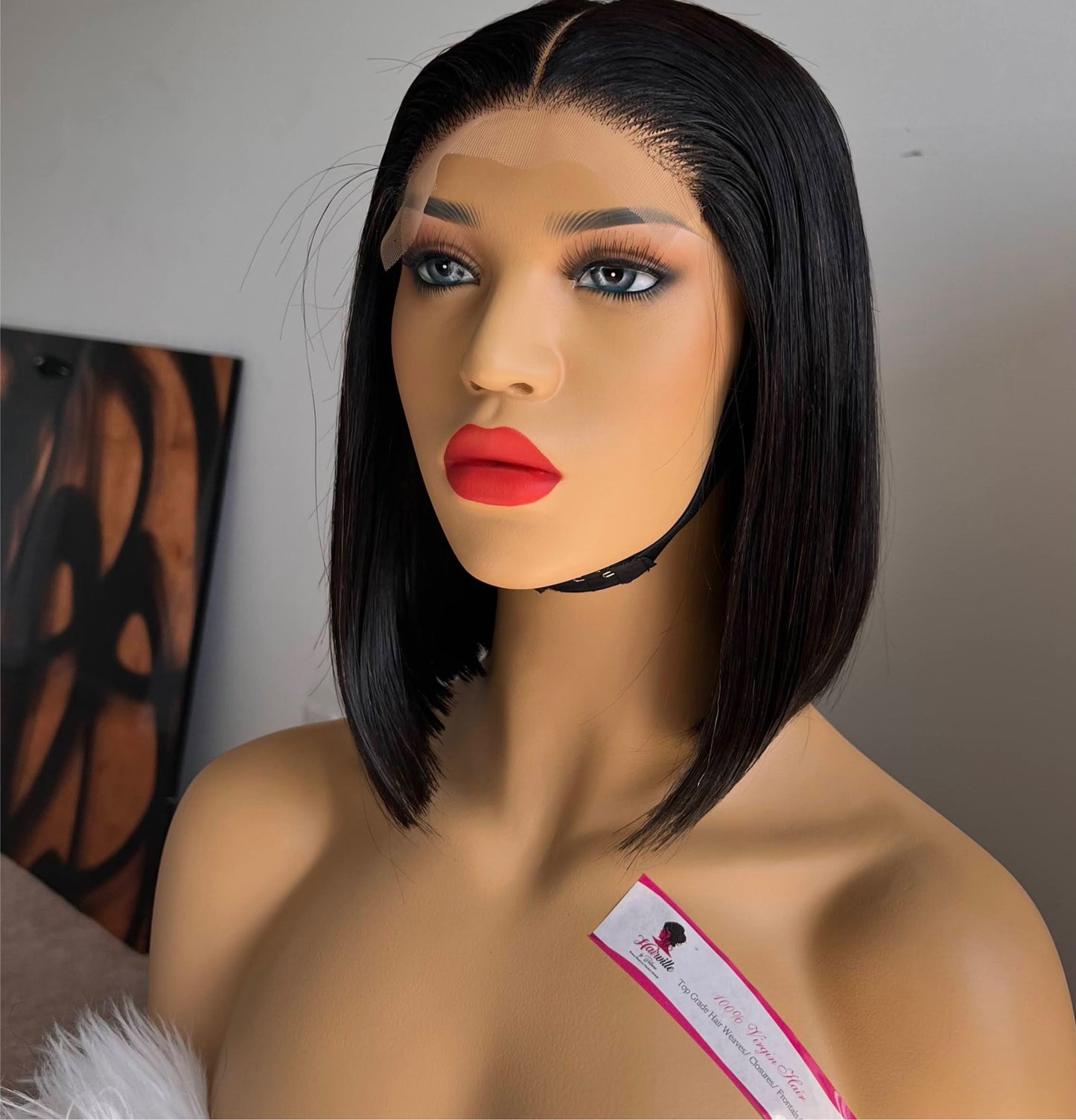 5x5 Realistic Closure Wig Super Bone Straight Raw Human Hair