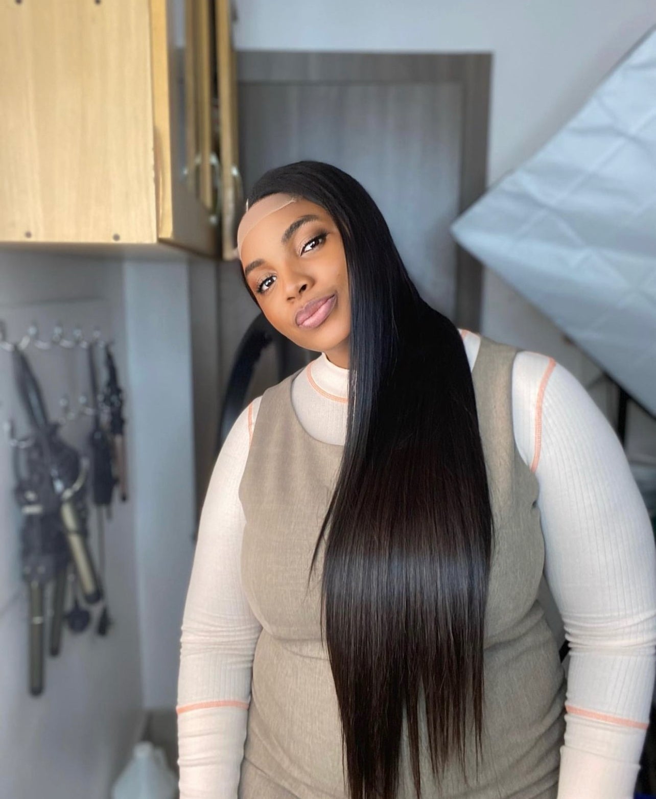 26” SOPHIE BONE STRAIGHT CLOSURE WIG