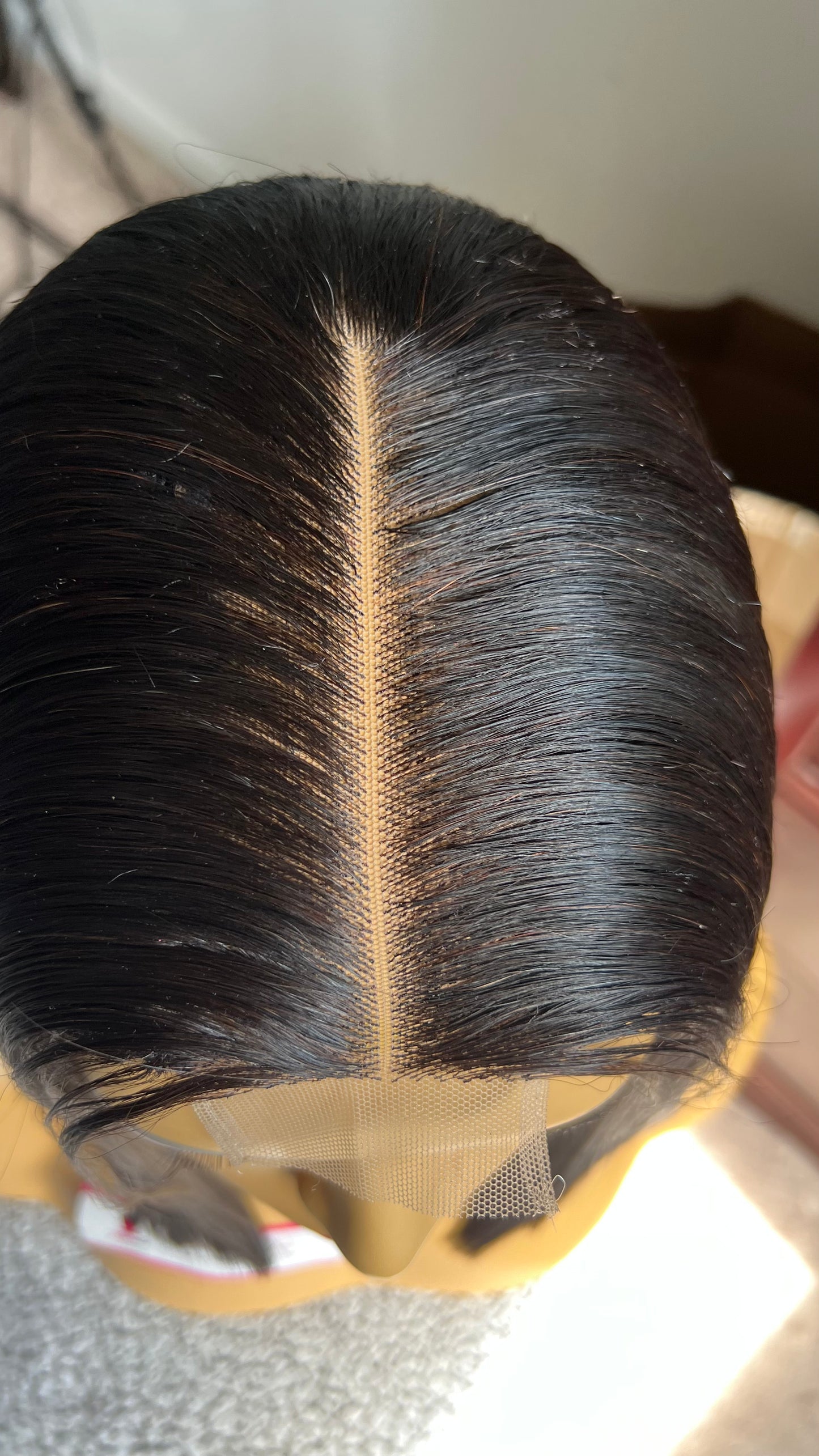 14” SOPHIE BOB KIM K BONE STRAIGHT CLOSURE WIG RAW HUMAN HAIR WIG