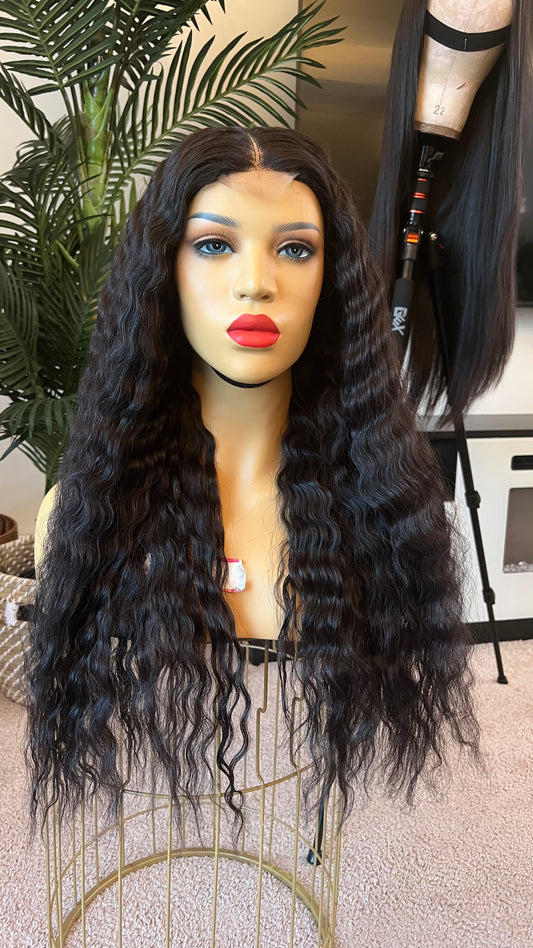 28” Whitney crimp curly wig