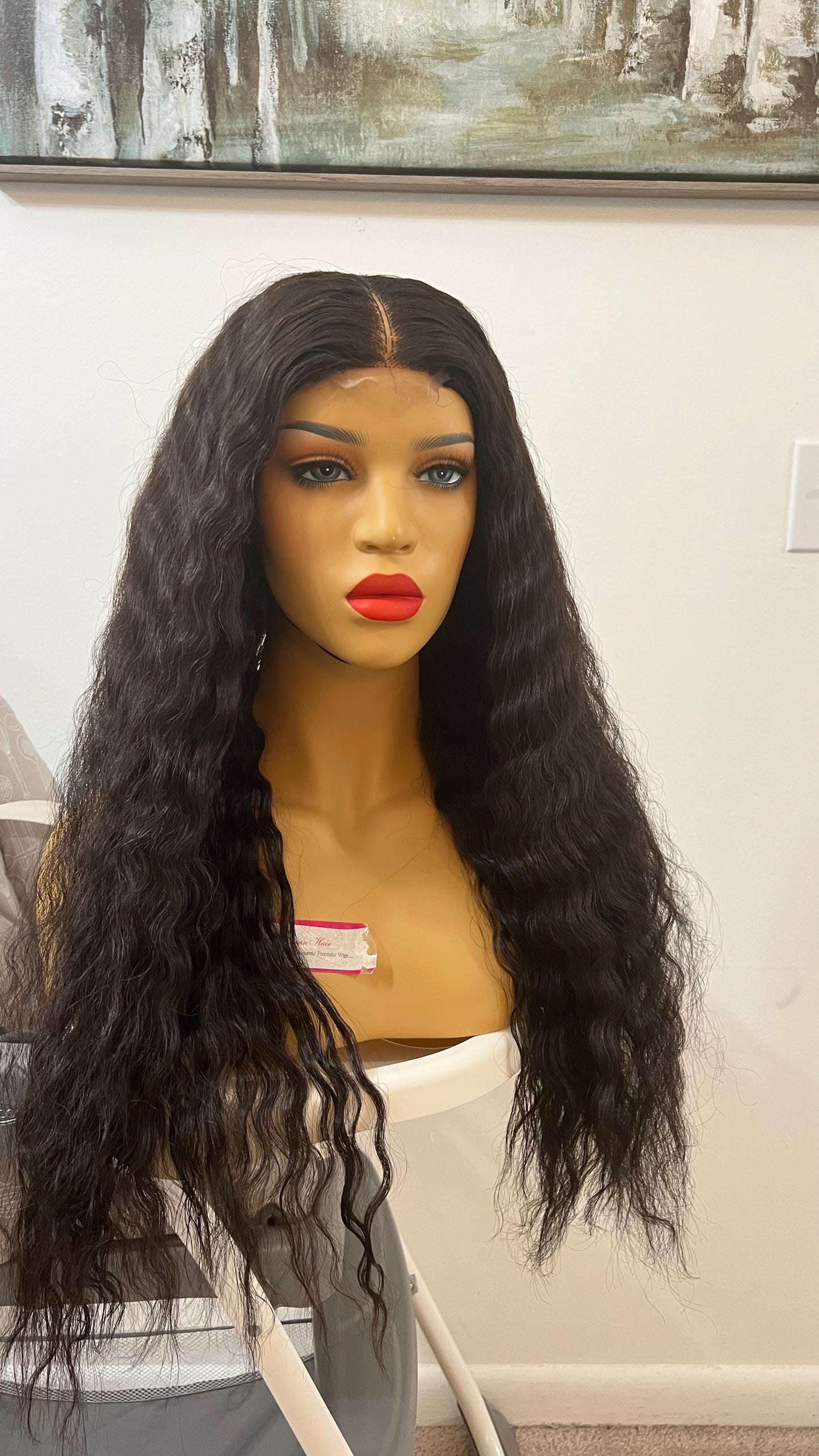 28” Whitney crimp curly wig