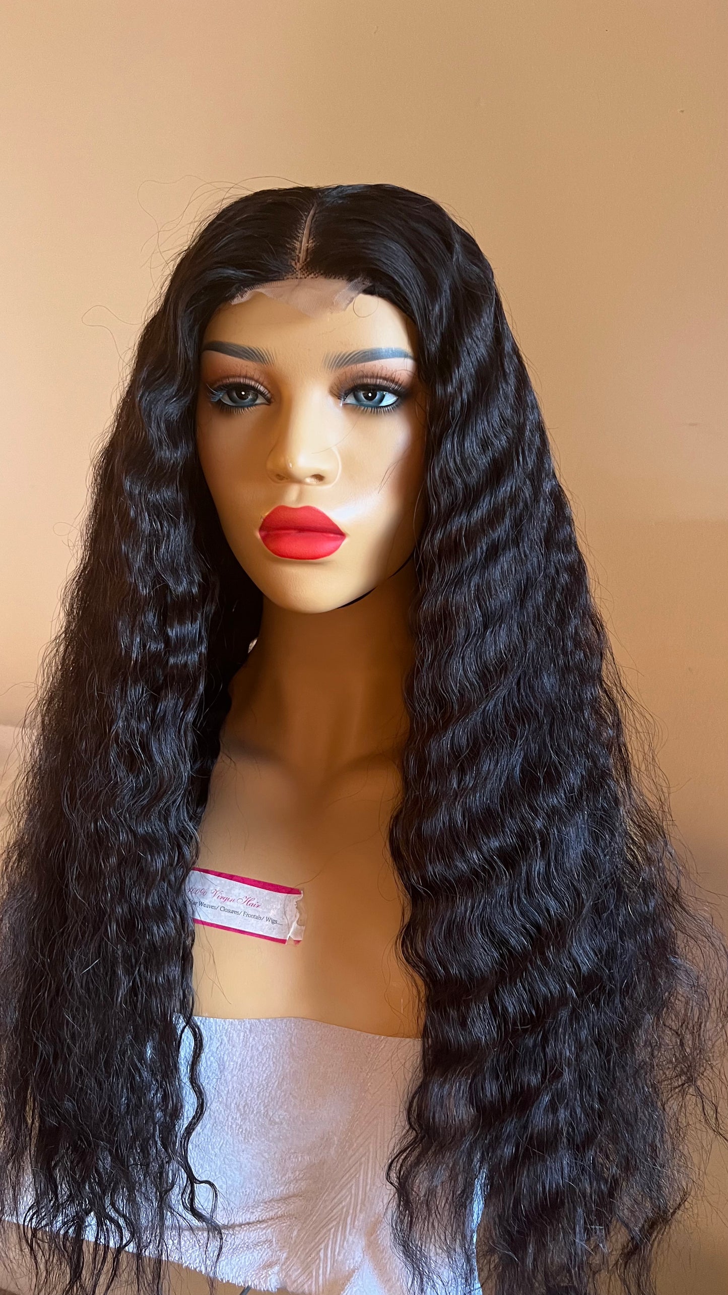 28” Whitney crimp curly wig